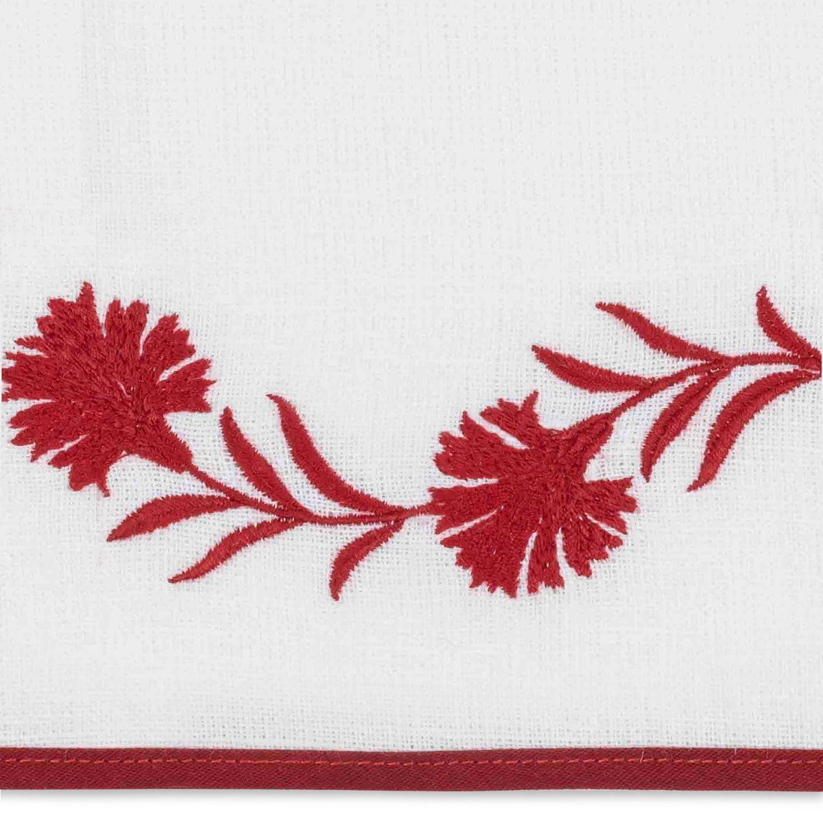 Pattern of Matouk Daphne Guest Towels in Red