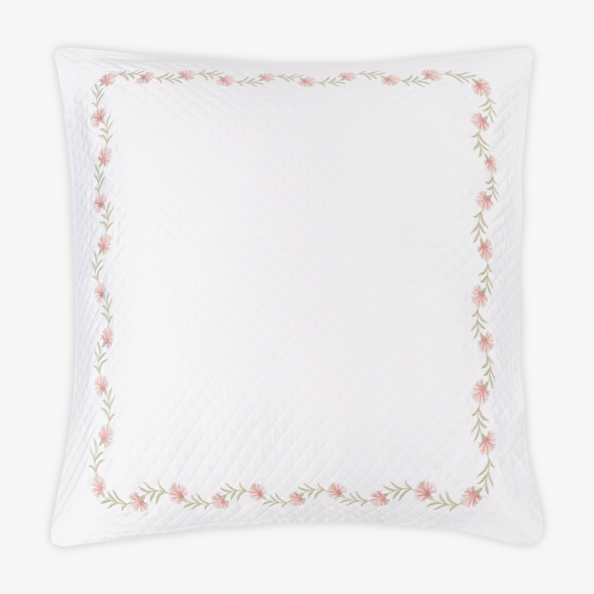Euro Sham of Matouk Daphne Matelasse Bedding with Peony design