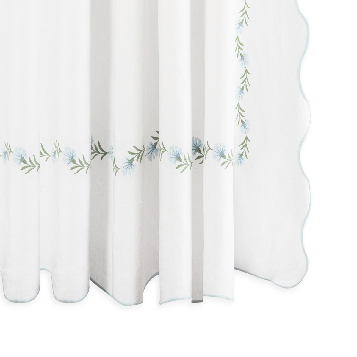 Matouk Daphne Shower Curtain in Bluebell