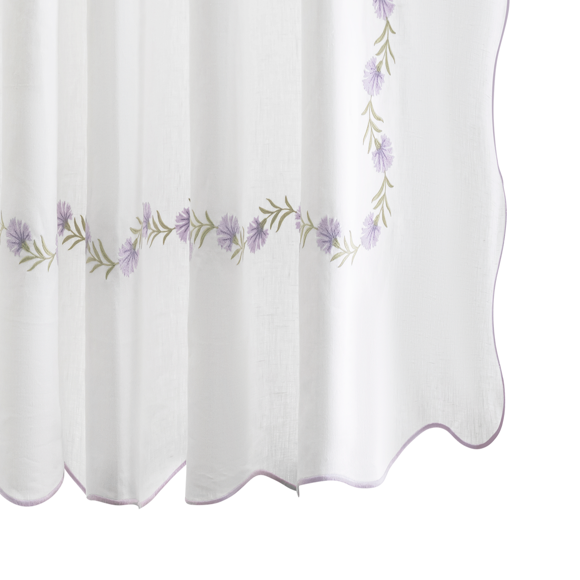 Matouk Daphne Shower Curtain in Lilac