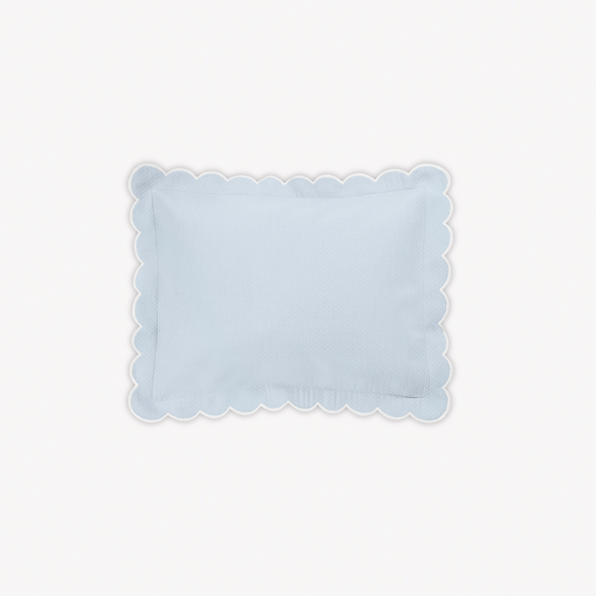 Boudoir Sham of Matouk Diamond Pique Bedding in Light blue color