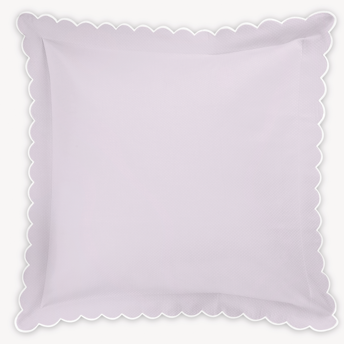 Euro Sham of Matouk Diamond Pique Bedding in Violet color