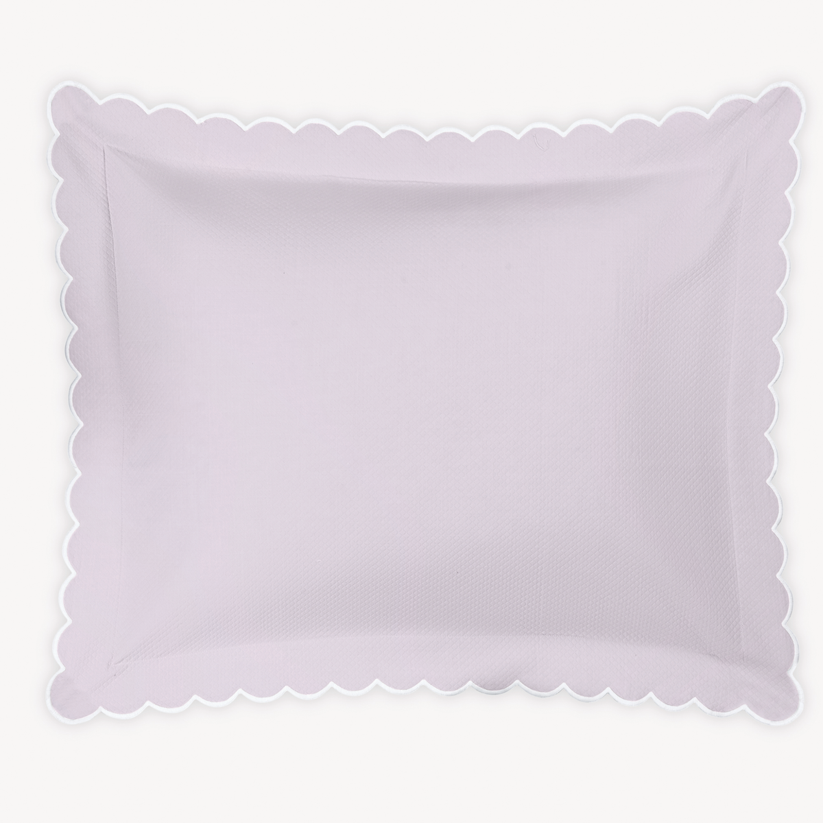 Sham Silo of Matouk Diamond Pique Bedding in Violet color