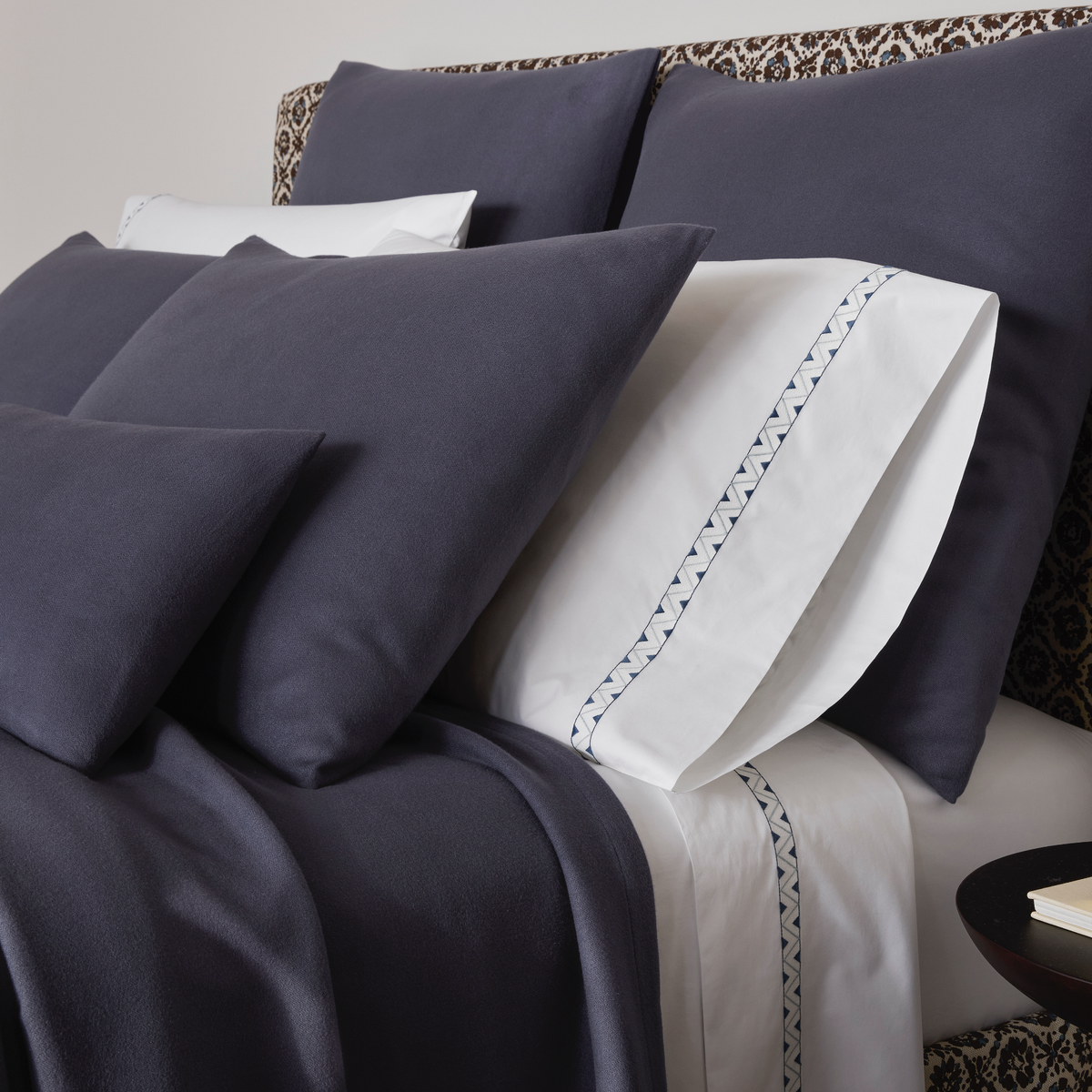 Matouk Dream Modal Bedding in Ink with Prado Coordinate