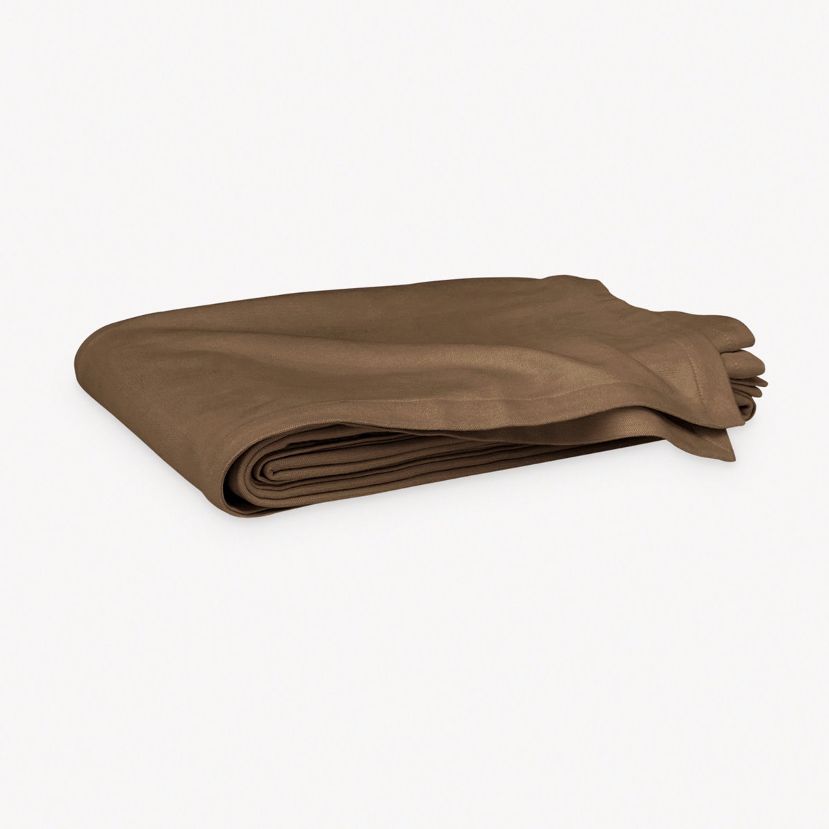 Folded Matouk Dream Modal Blanket in Mocha