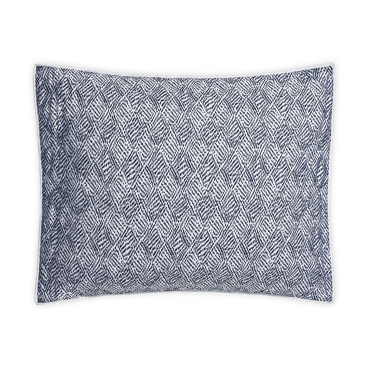 Quilted Standard Sham of Matouk Duma Diamond Bedding in Navy Color
