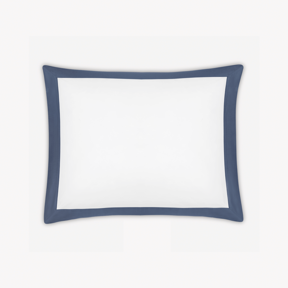 Sham Silo of Matouk Emory Bedding in Steel Blue color