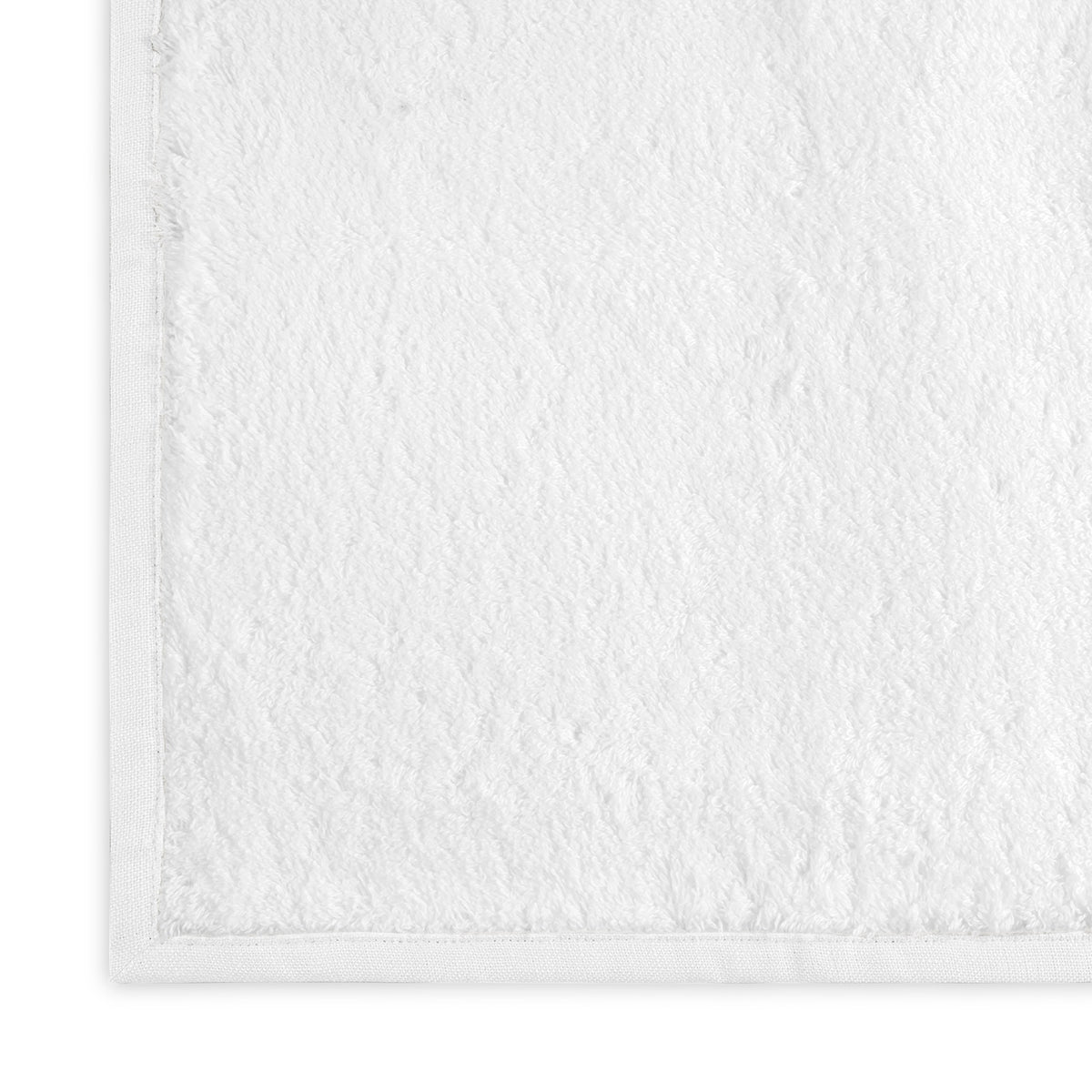 Close-up of White Matouk Enzo Bath Towel Corner