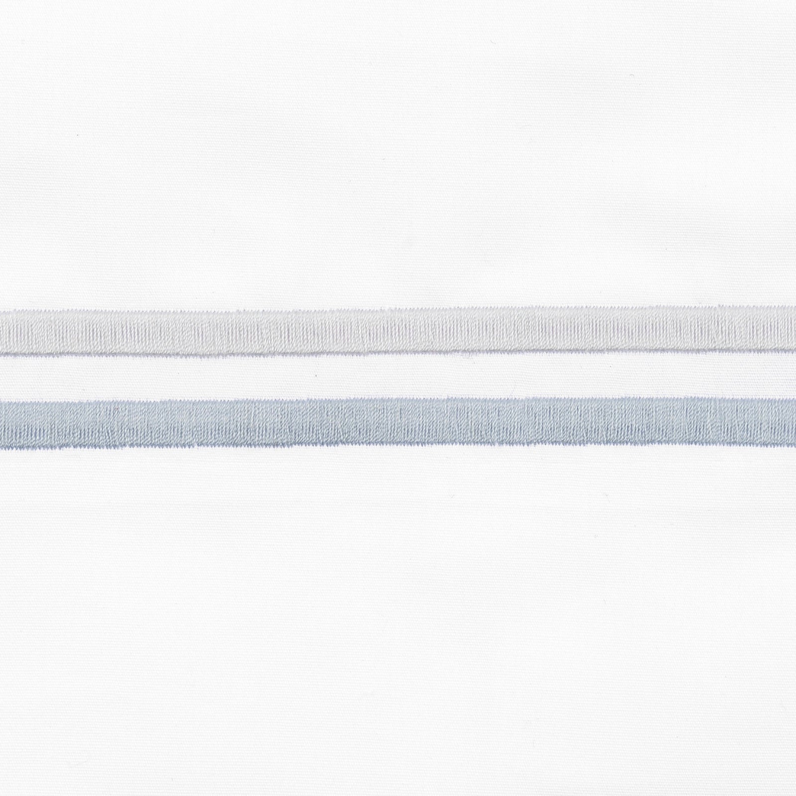 Corner Picture of Matouk Essex High End Bedding with Swatch in Pool Color