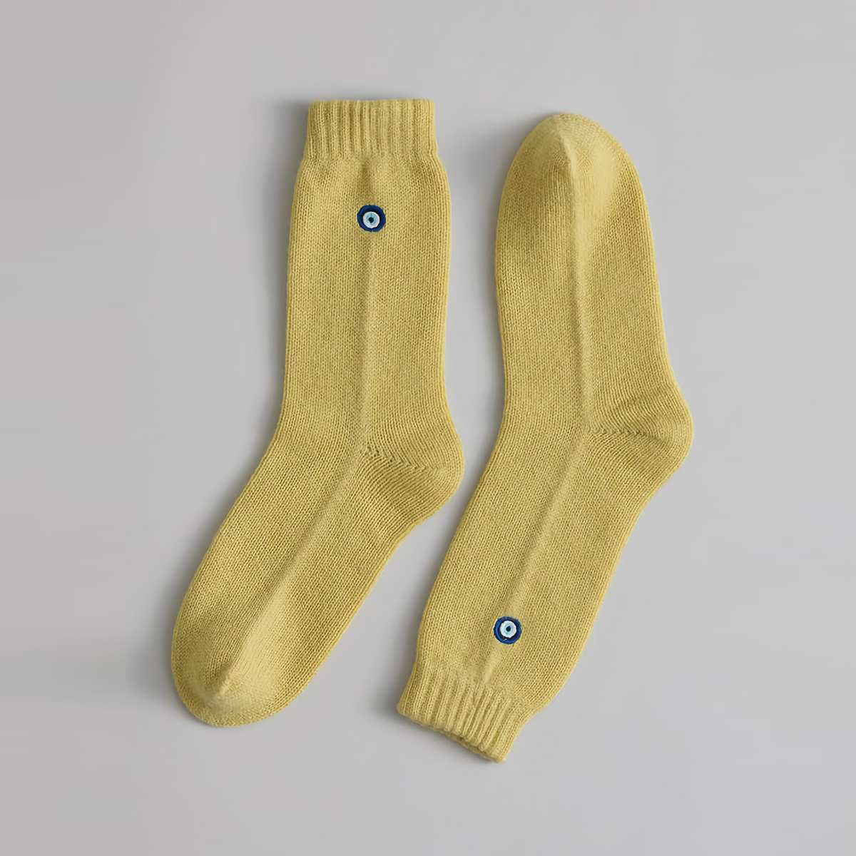 Matouk Evil Eye Sleeping Socks Canary