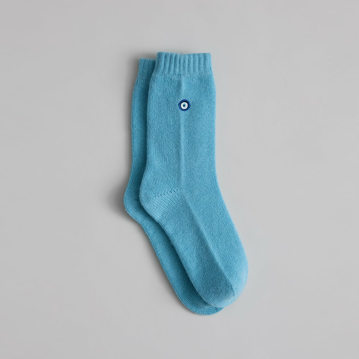 Matouk Evil Eye Sleeping Socks Hydrangea