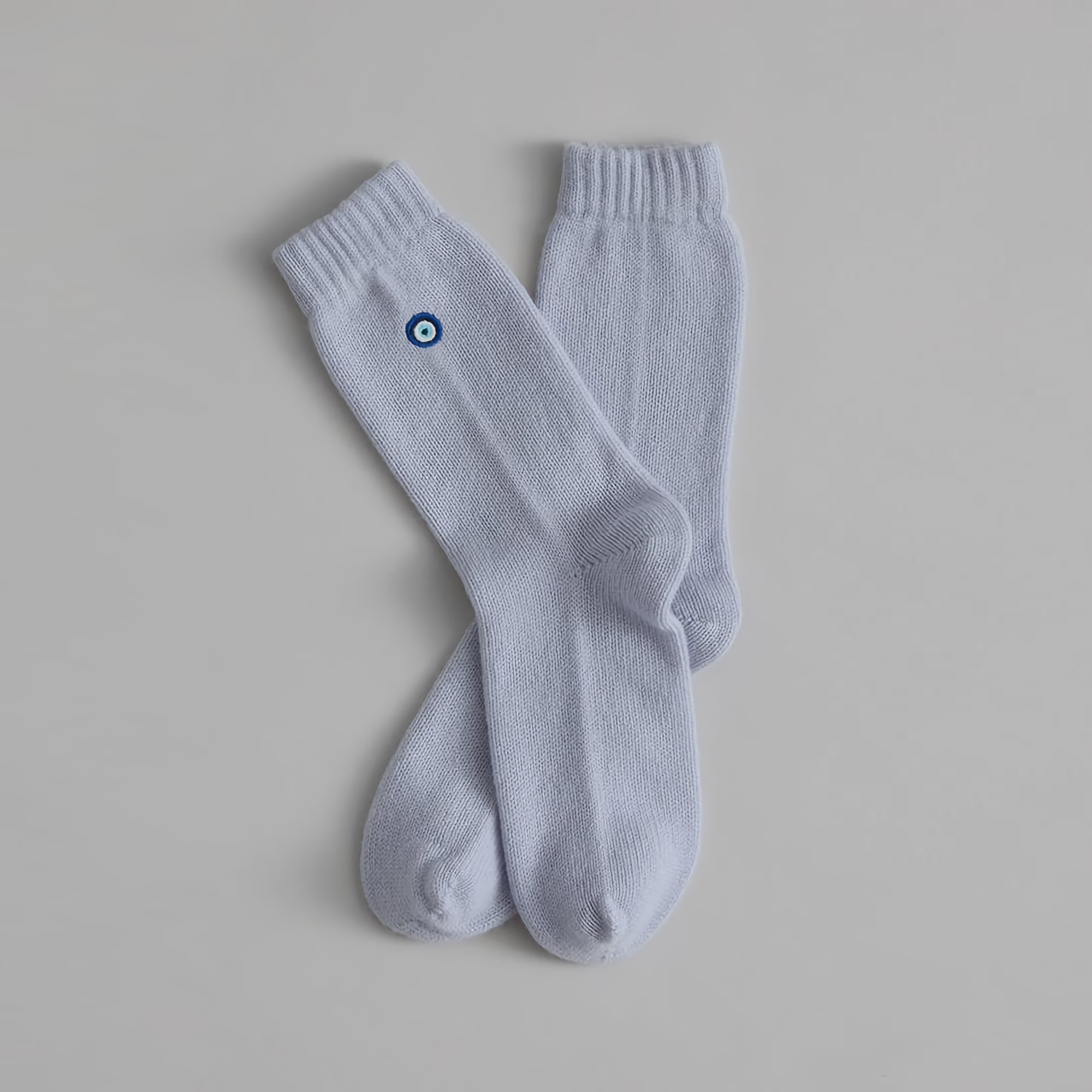 Matouk Evil Eye Sleeping Socks Lavender Haze