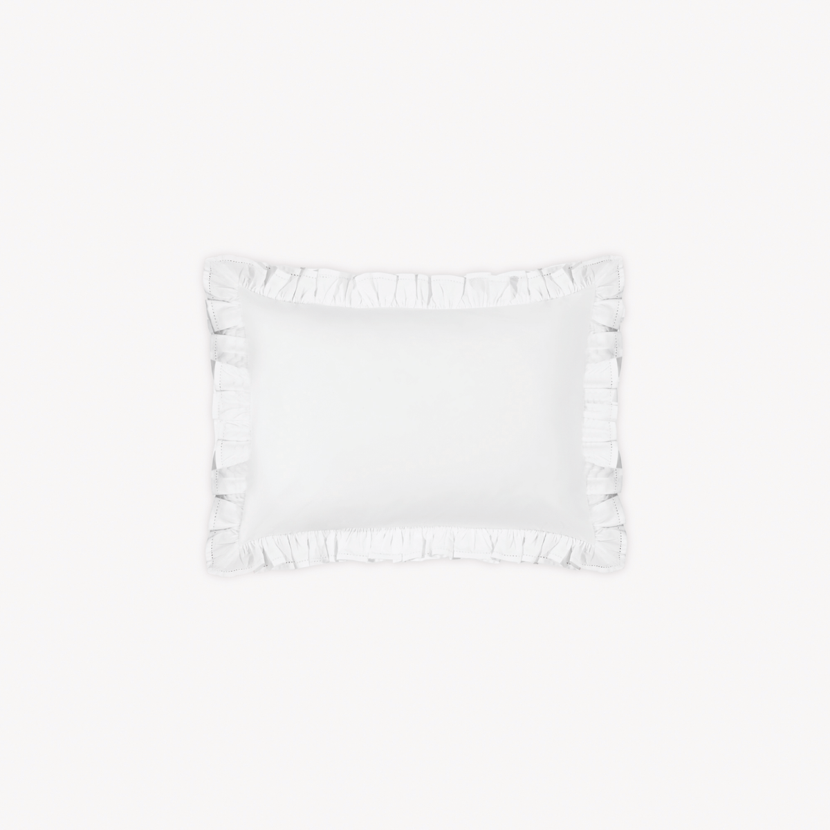 Matouk Georgia Boudoir Sham, crafted from Egyptian cotton percale, on a white background