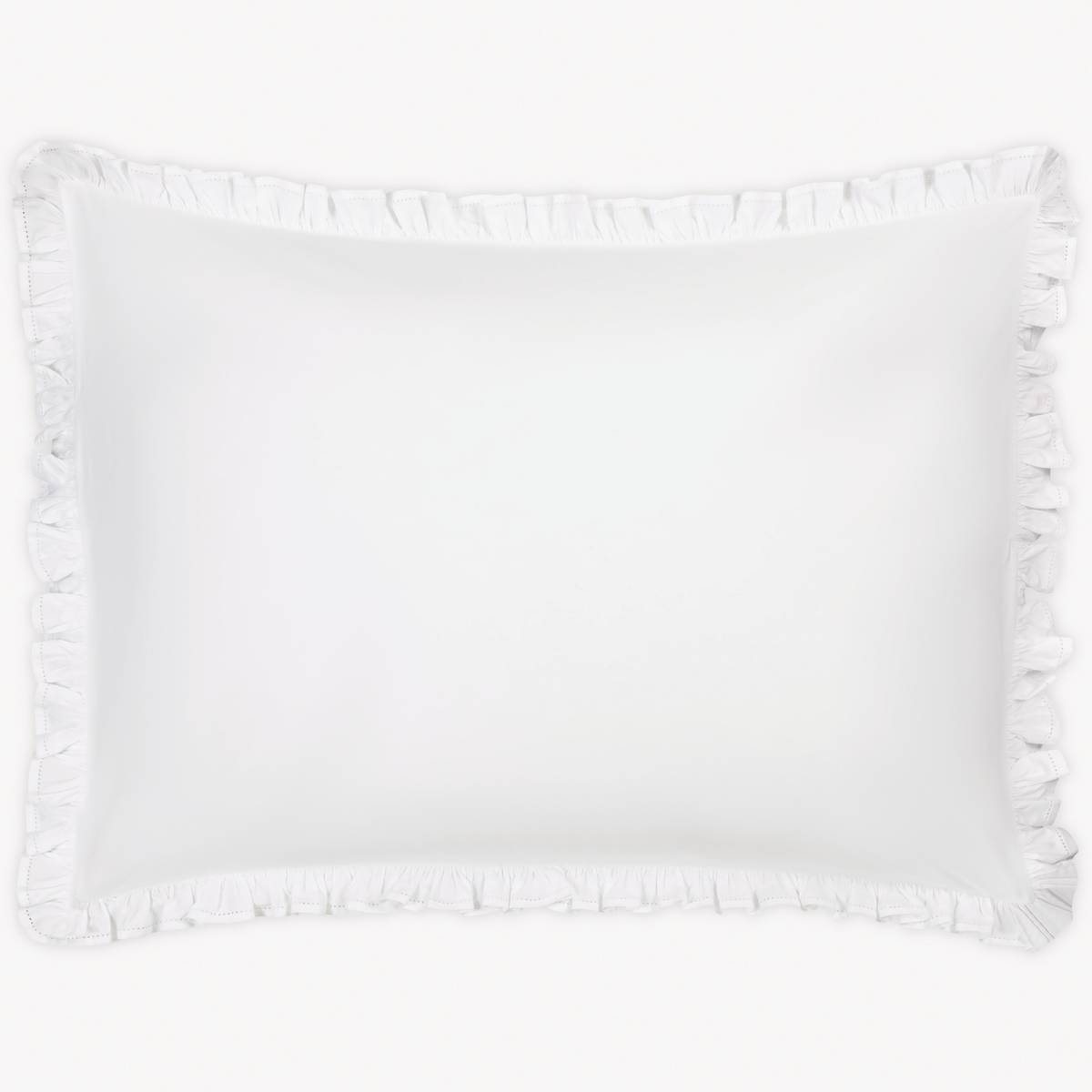 Matouk Georgia Sham Silo, crafted from Egyptian cotton percale, on a white background