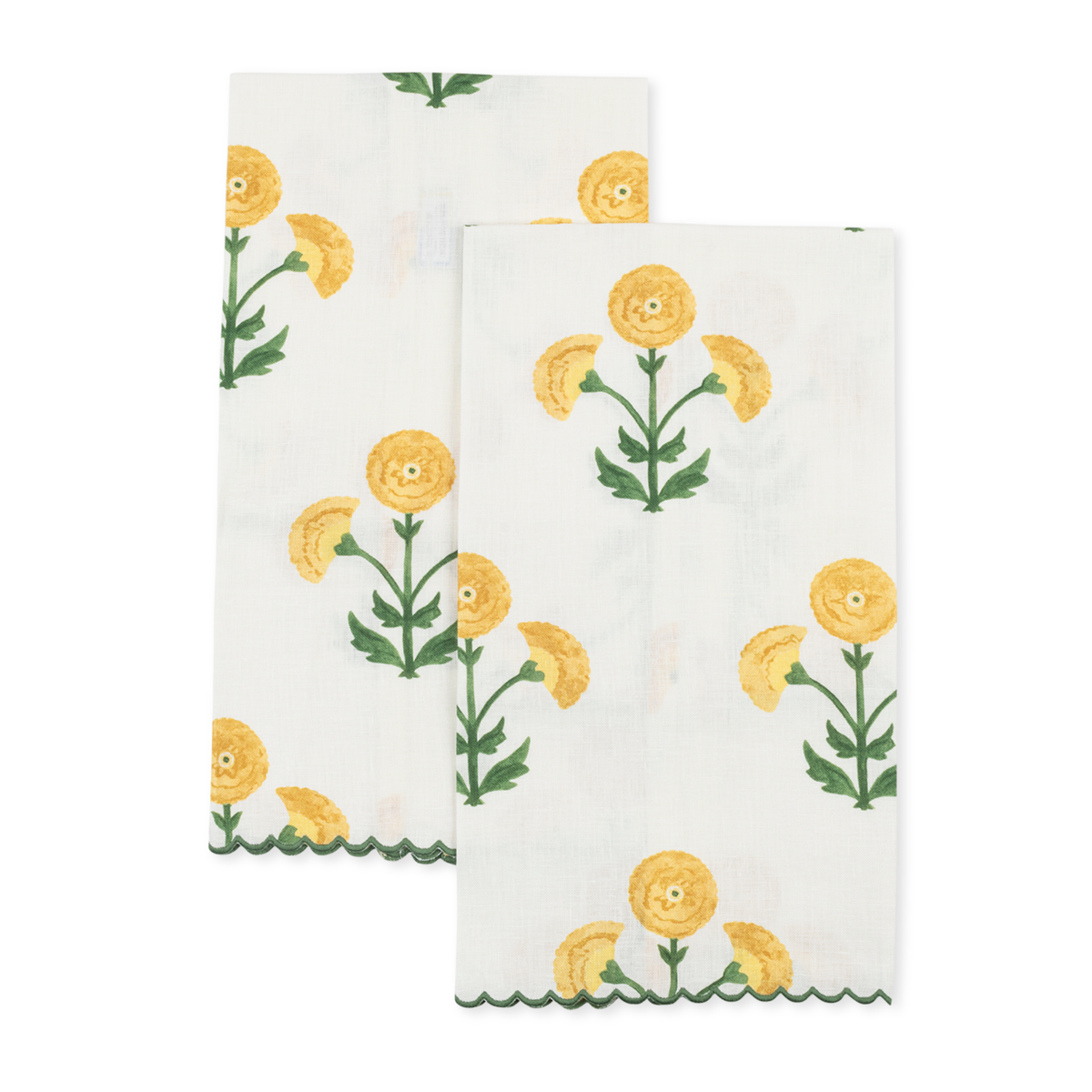 Pack of 2 Matouk Gisele Guest Towels in Marigold