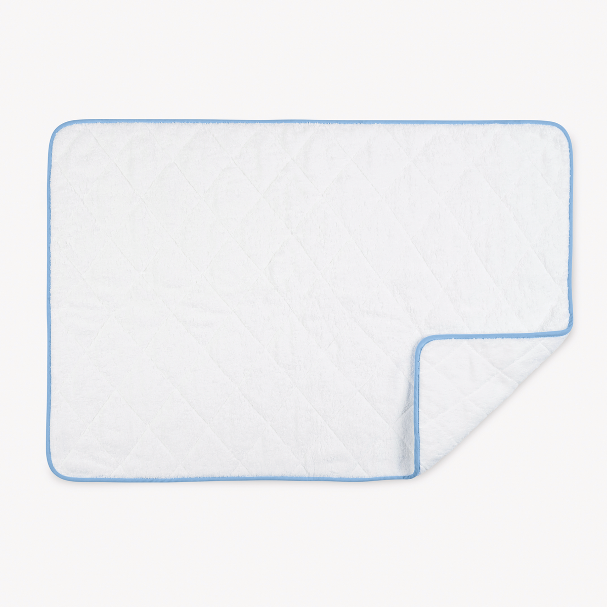 Quilted Tubmat of Matouk Giza Bath Collection in Azure color