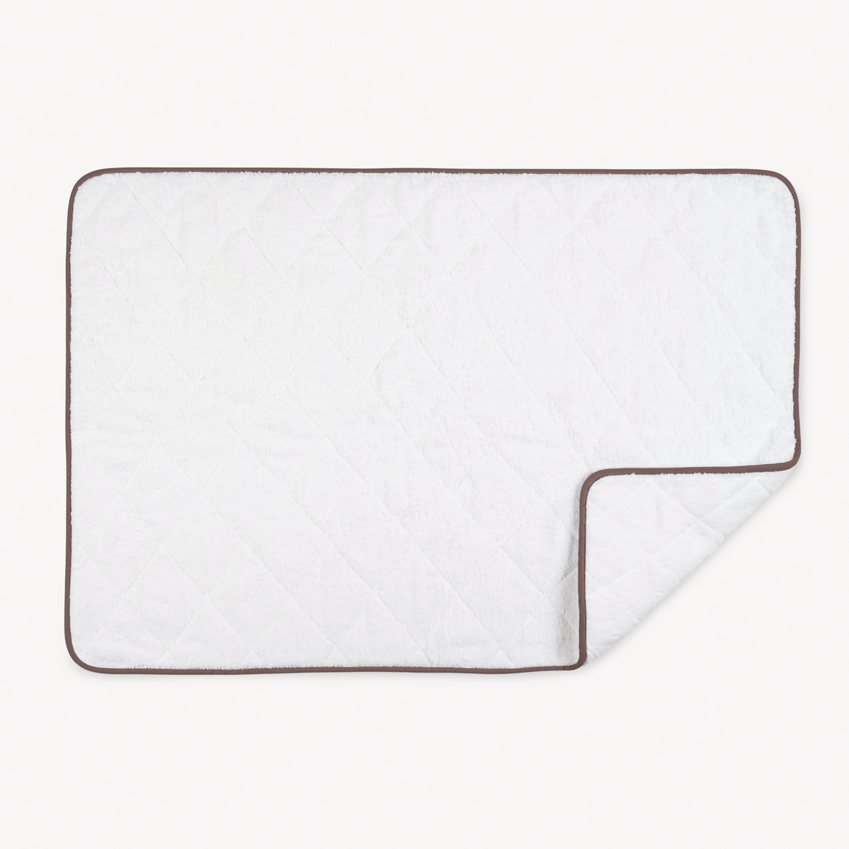 Quilted Tubmat of Matouk Giza Bath Collection in Sable color
