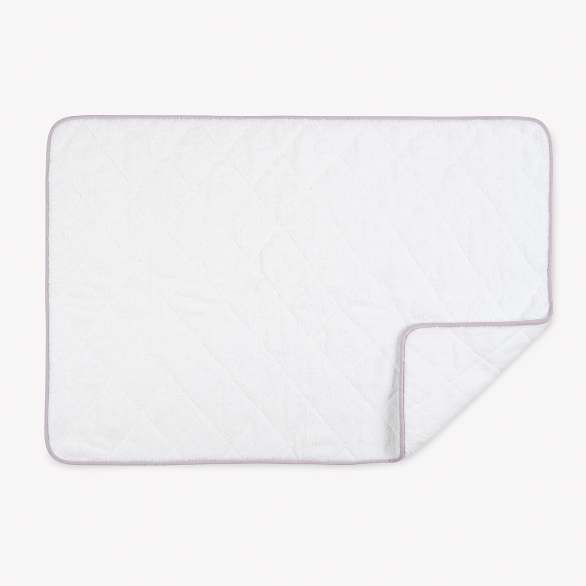 Quilted Tubmat of Matouk Giza Bath Collection in Wisteria color