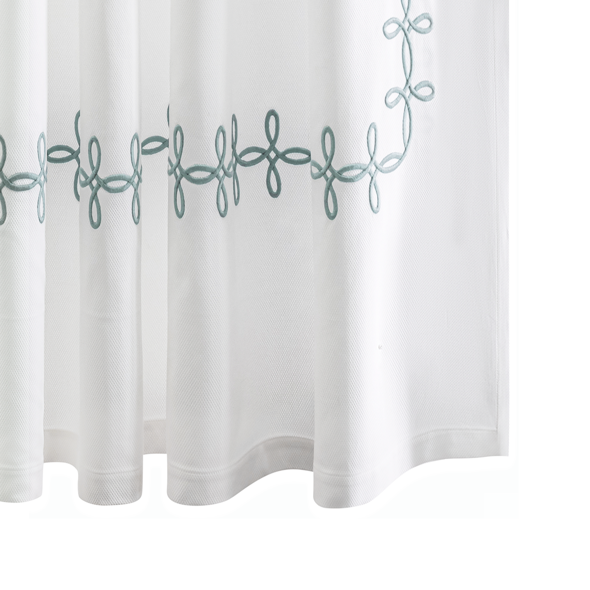 Matouk Gordian Knot Shower Curtain in Pool