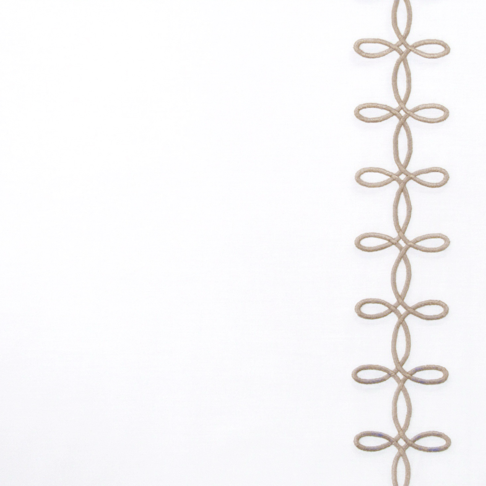 Matouk Gordian Knot Shower Curtain in Truffle