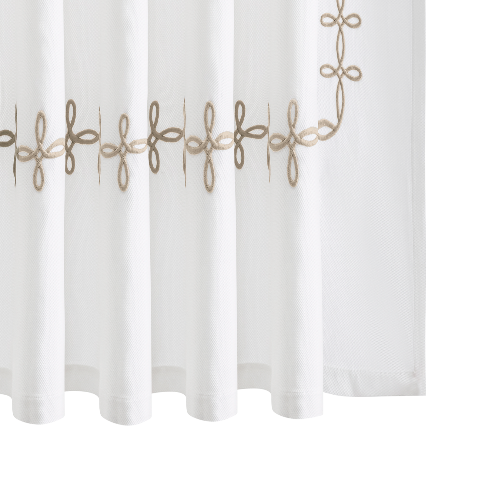 Matouk Gordian Knot Shower Curtain in Truffle