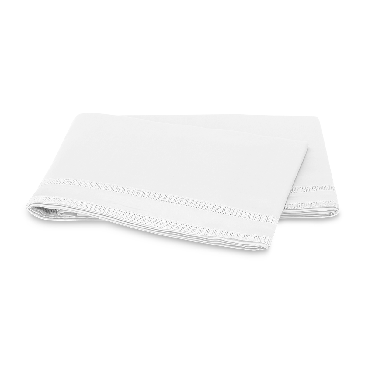 Flat Sheet of Matouk Grace Bedding in Color White