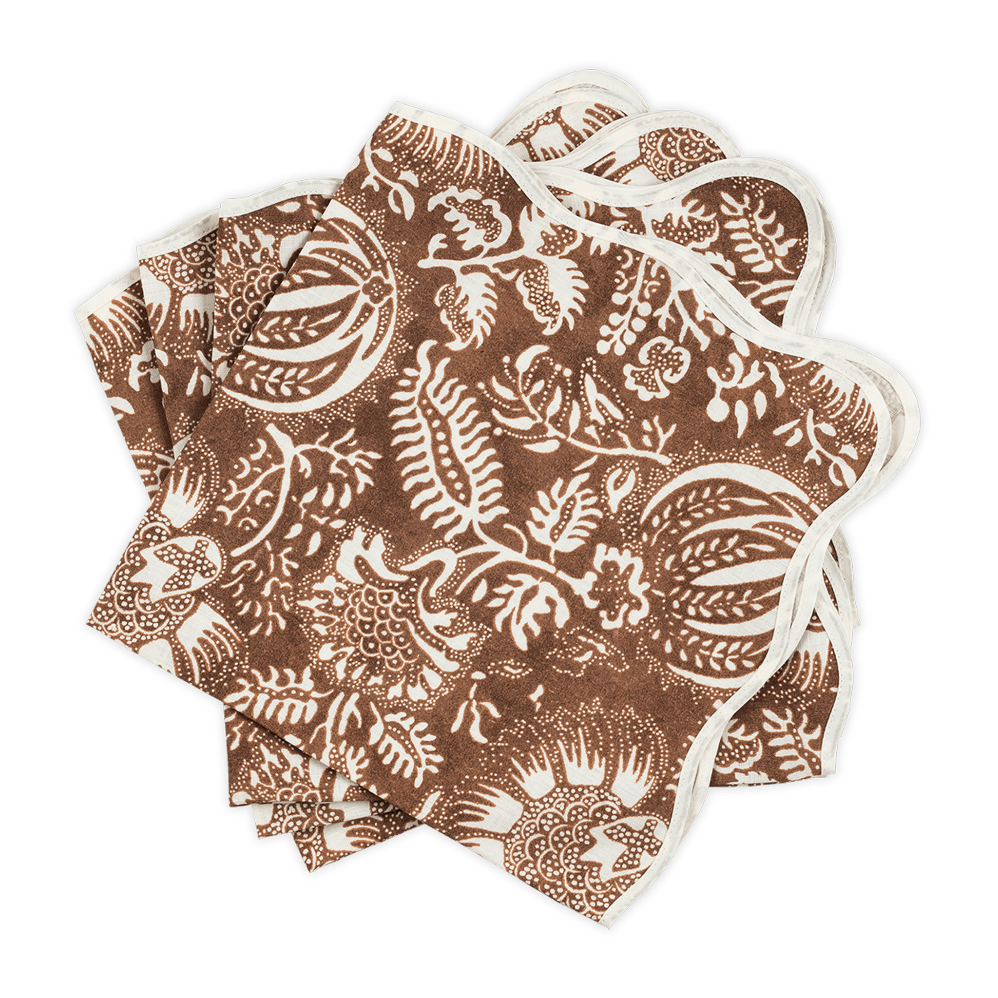Schumacher Brown Bandana Designed by Usna Vintage Fabric By The Yard