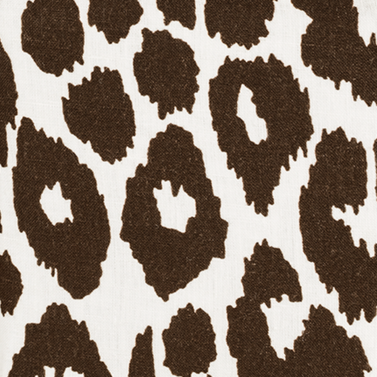 Pattern Closeup of Matouk Iconic Leopard Tissue Box Cover in Cinder