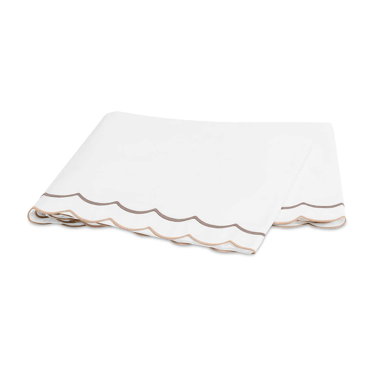 Flat Sheet of Matouk India Bedding in Driftwood Color