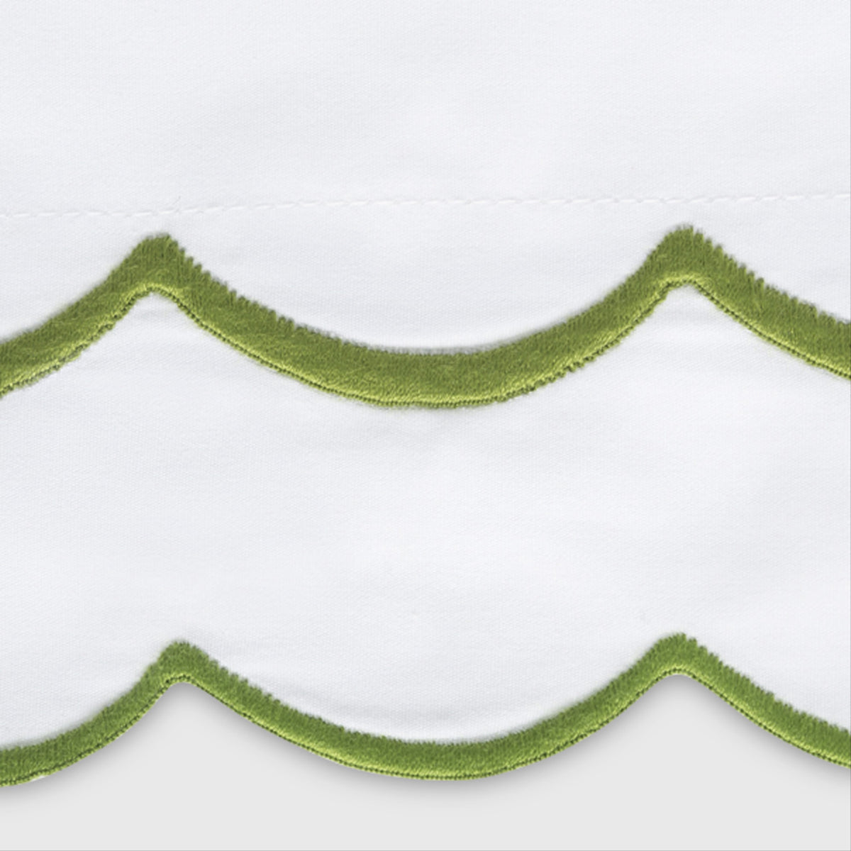 Swatch Sample of Matouk India Bedding in Grass Color