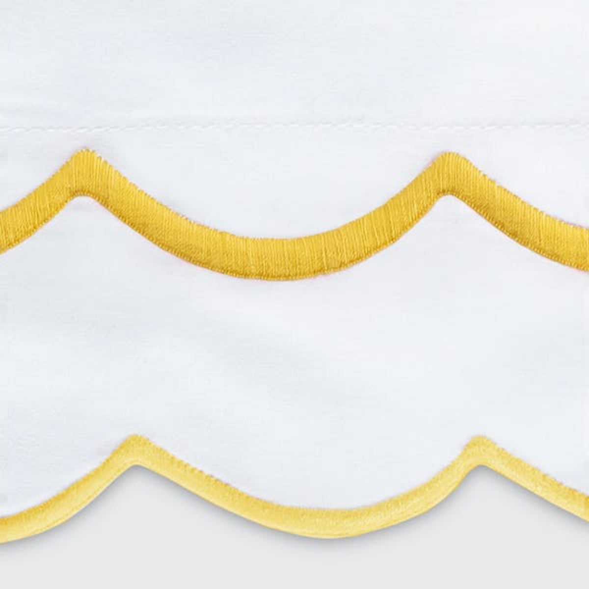 Swatch Sample of Matouk India Bedding in Lemon Color