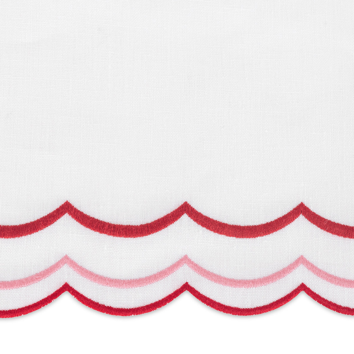 Pattern of Matouk India Three Guest Towels in Cherry