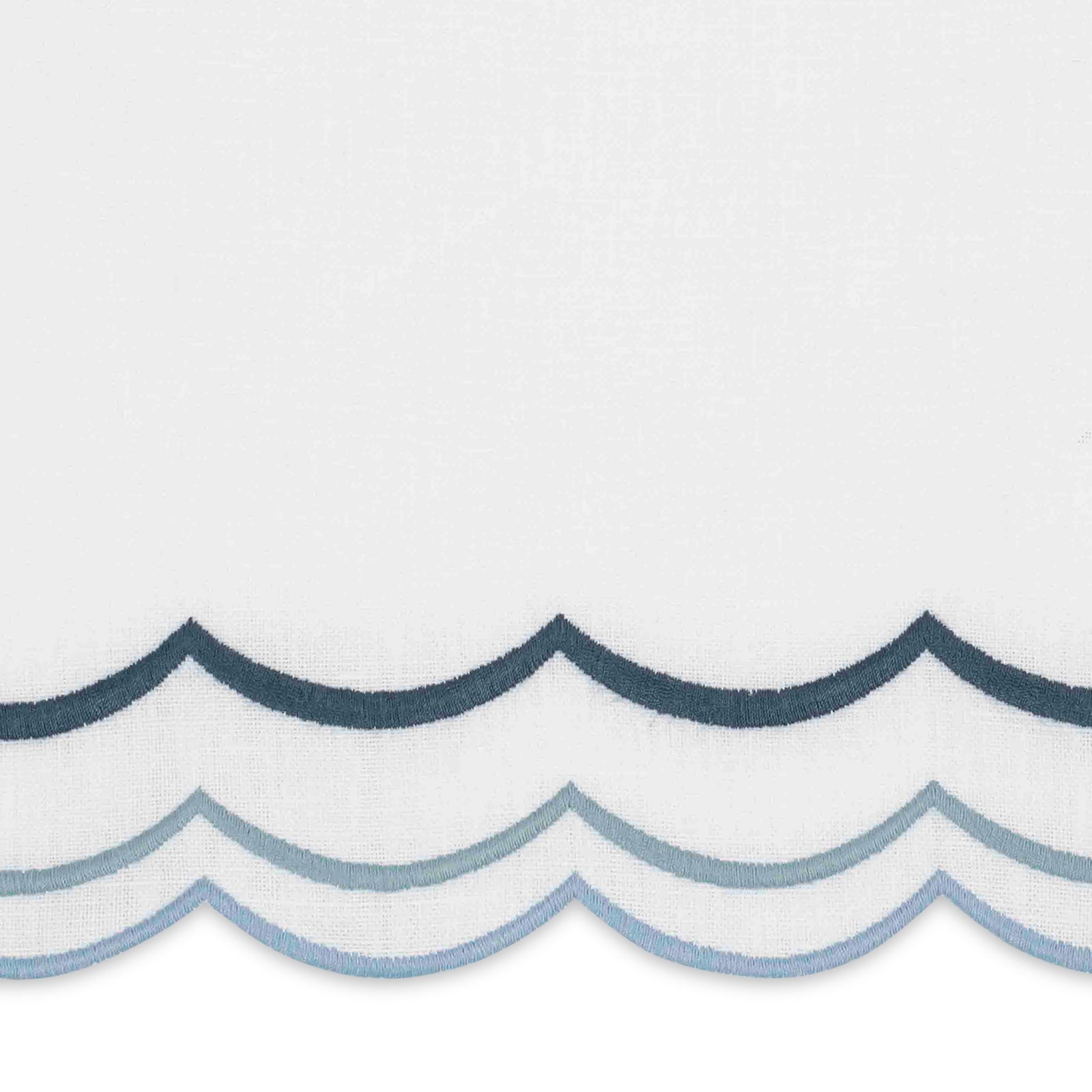 Matouk India Three Guest Towels in Hazy Blue