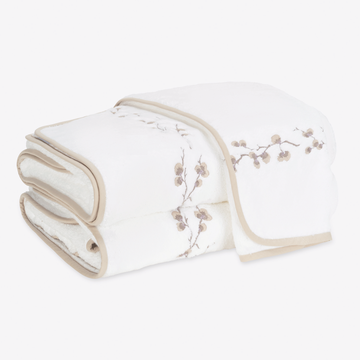 Matouk Jasmine Giza Bath Towels in Thistle color