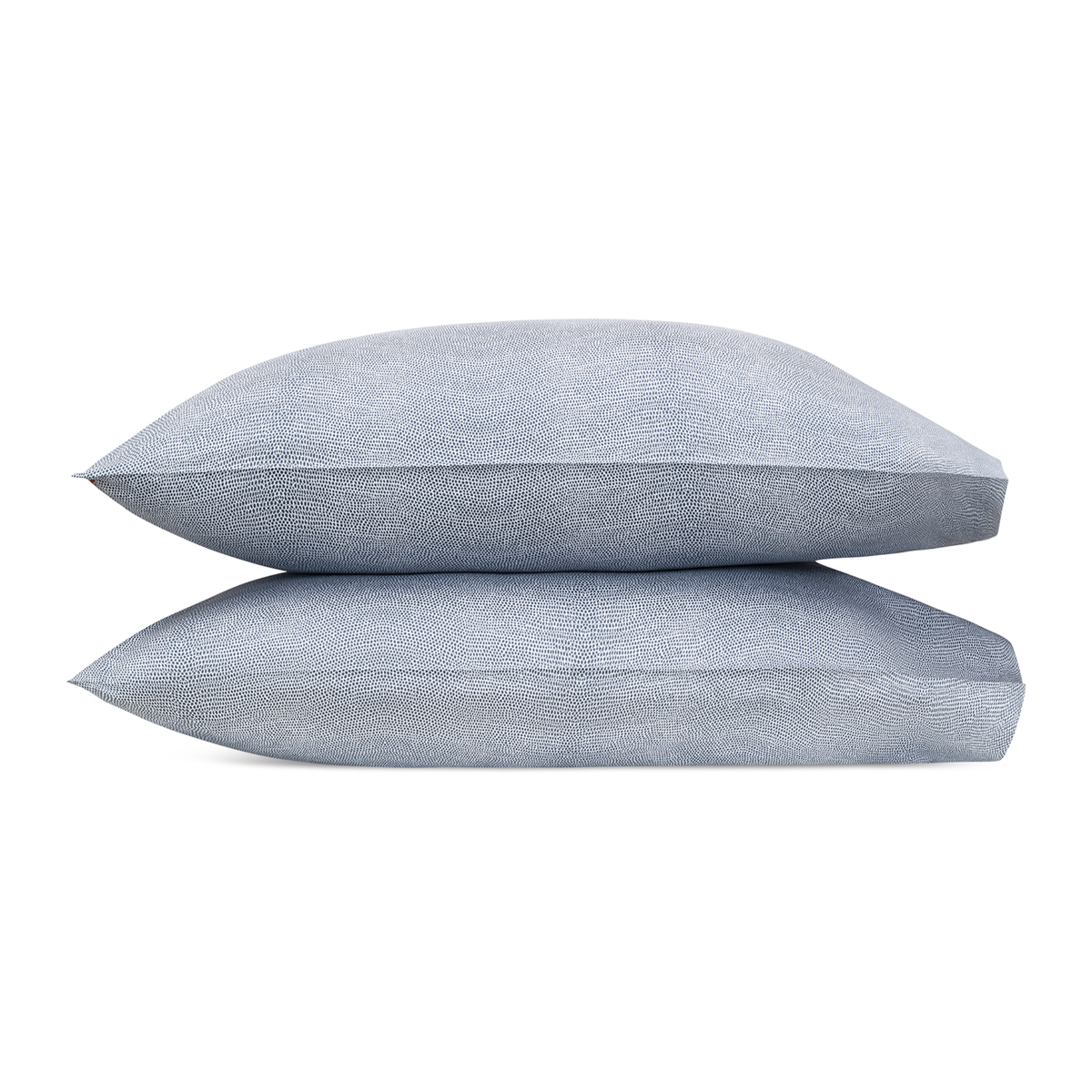 Pair of Pillowcases of Steel Blue Matouk Jasper Bedding