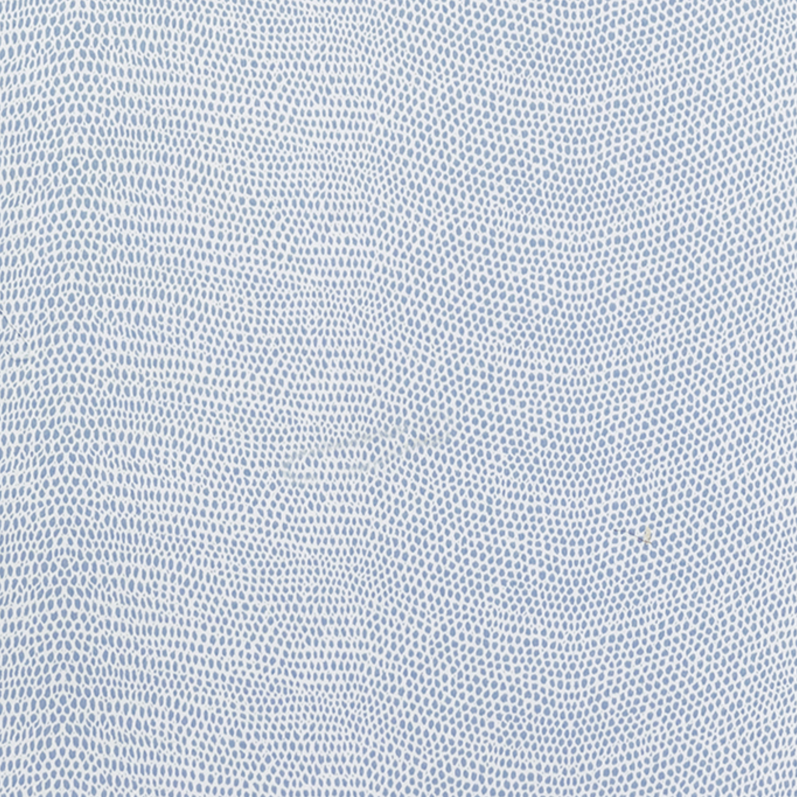 Full Bed Dressed in Steel Blue Matouk Jasper Bedding with Hazy Blue Swatch