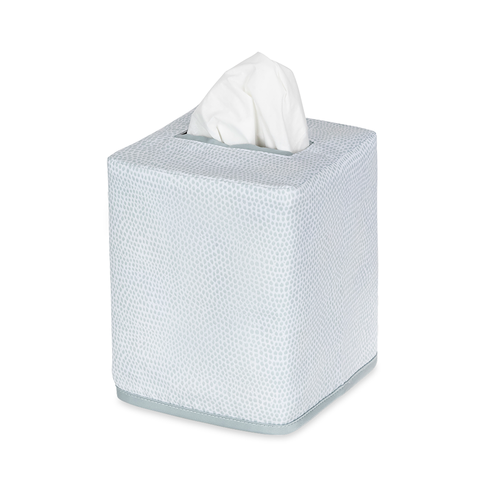 Silo Image of Matouk Jasper Tissue Box Cover in Pool Color