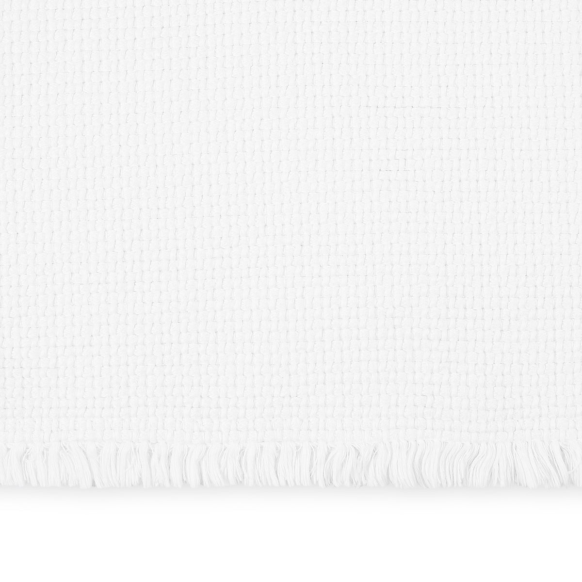 Fabric Closeup of White Matouk Keiko Rugs