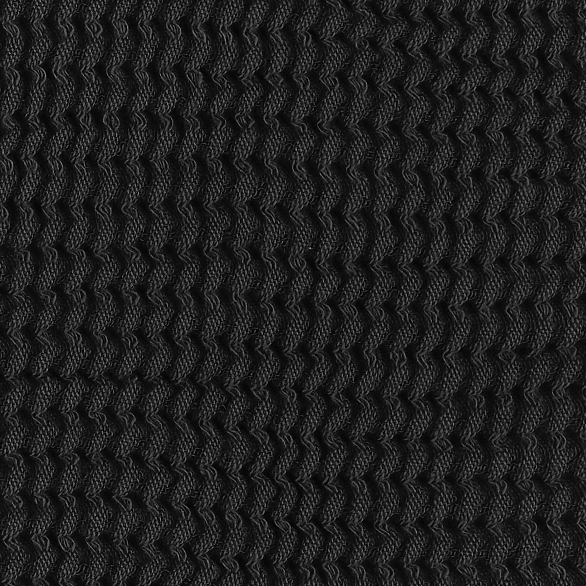 Fabric Closeup of Matouk Kiran Waffle Bath Robe in Carbon Color