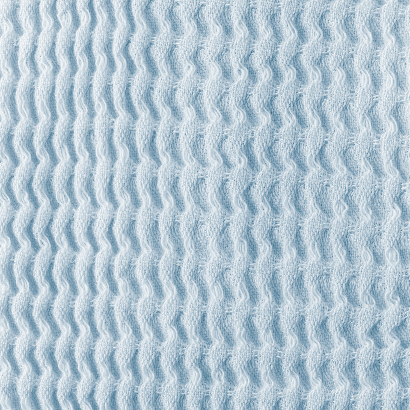 Folded Matouk Kiran Waffle Towels in Hydrangea Color