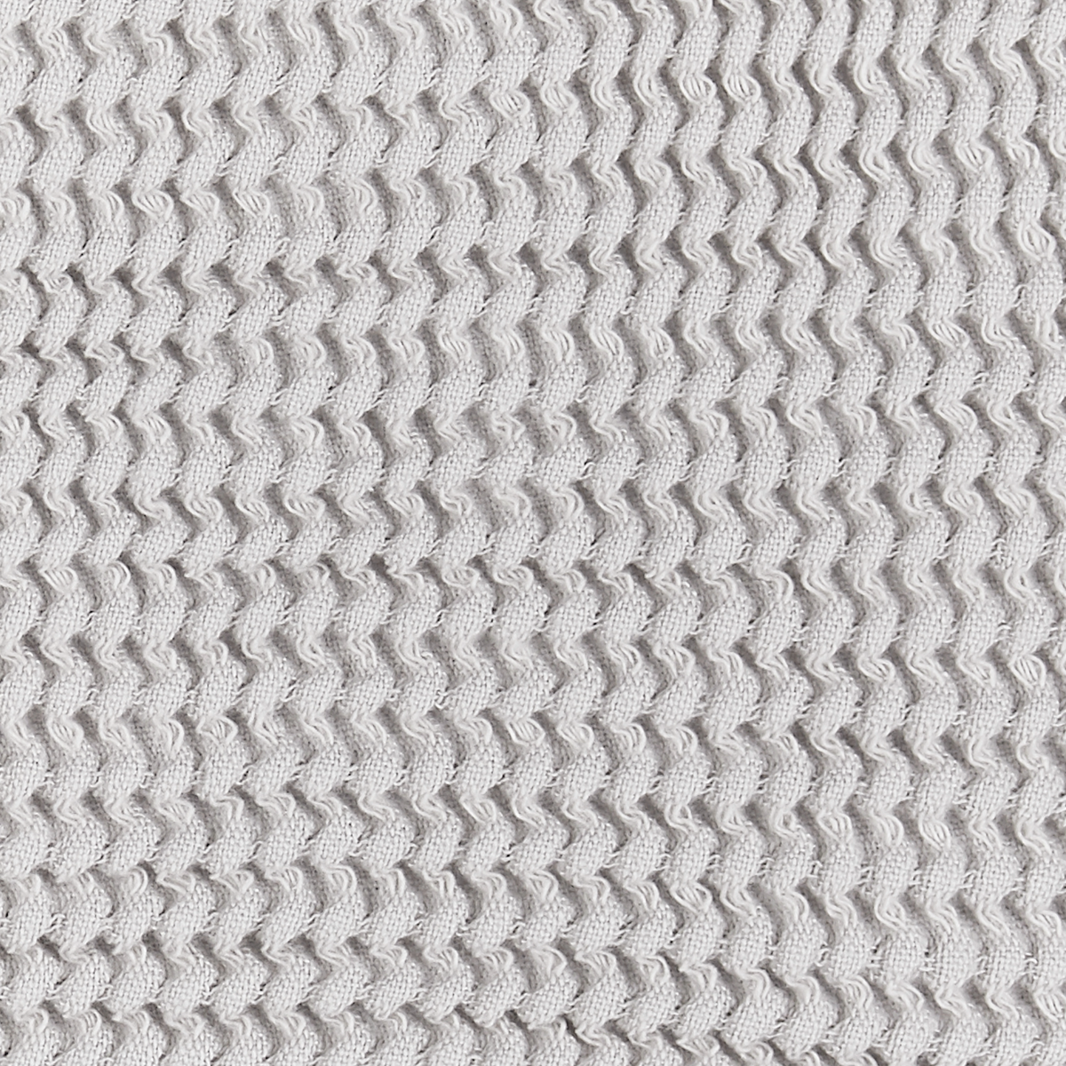 Fabric Closeup of Matouk Kiran Waffle Bath Robe in Silver Color