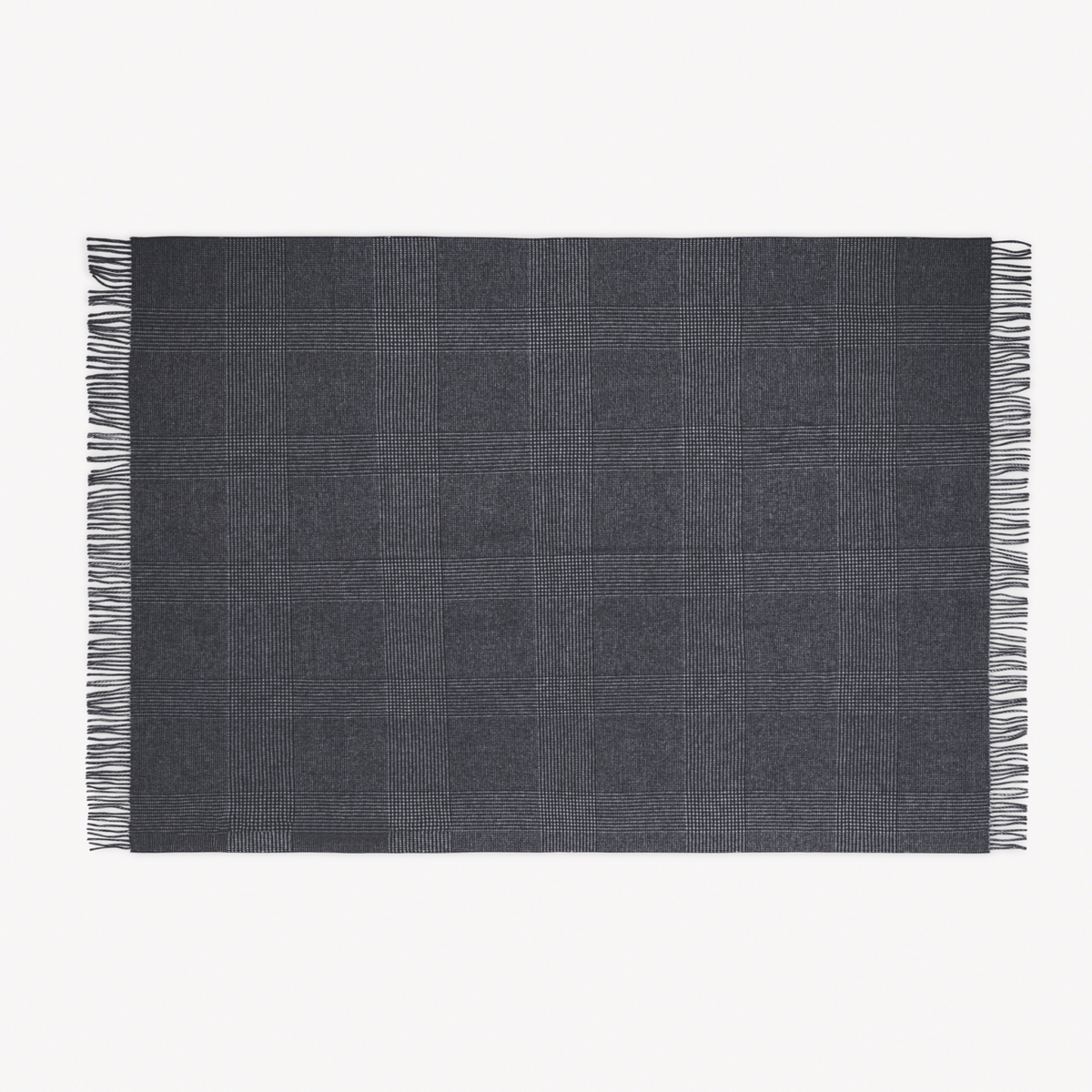 Flat Front view of Matouk Benito Throw in Night color 