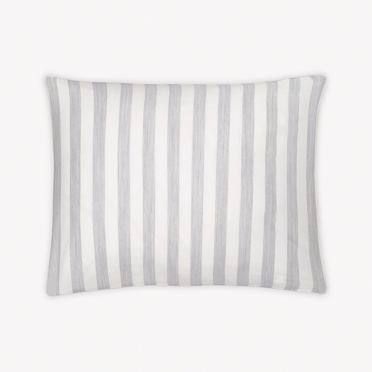 Sham Silo of Matouk Lana Bedding in Silver Stripe