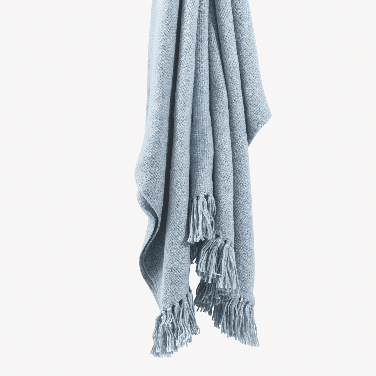 Hanging Matouk Lanza Throw in Hazy Blue