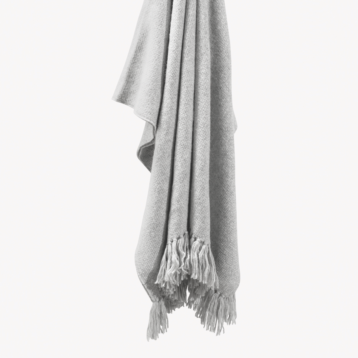 Hanging Matouk Lanza Throw in Silver