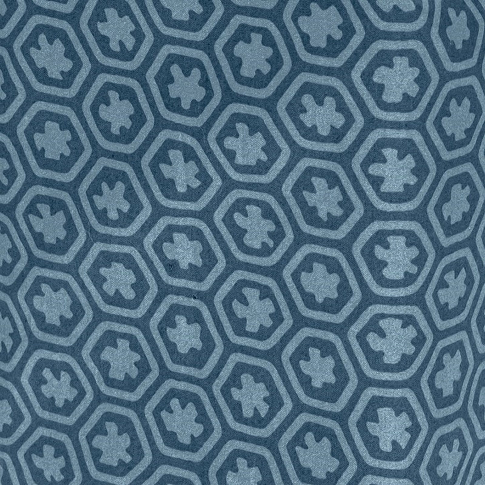 Silo Image of Matouk Levi Tissue Box Cover in Color Prussian Blue