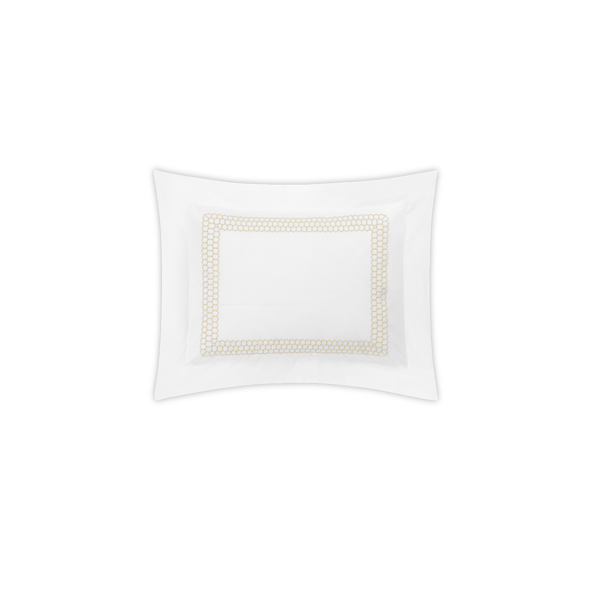 Clear Image of Matouk Liana Bedding Boudoir Sham in Champagne Color