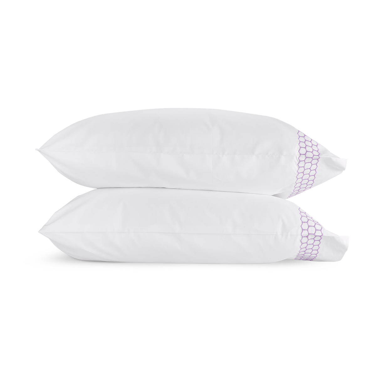 Clear Image of Matouk Liana Bedding Pillowcases in Lavender Color