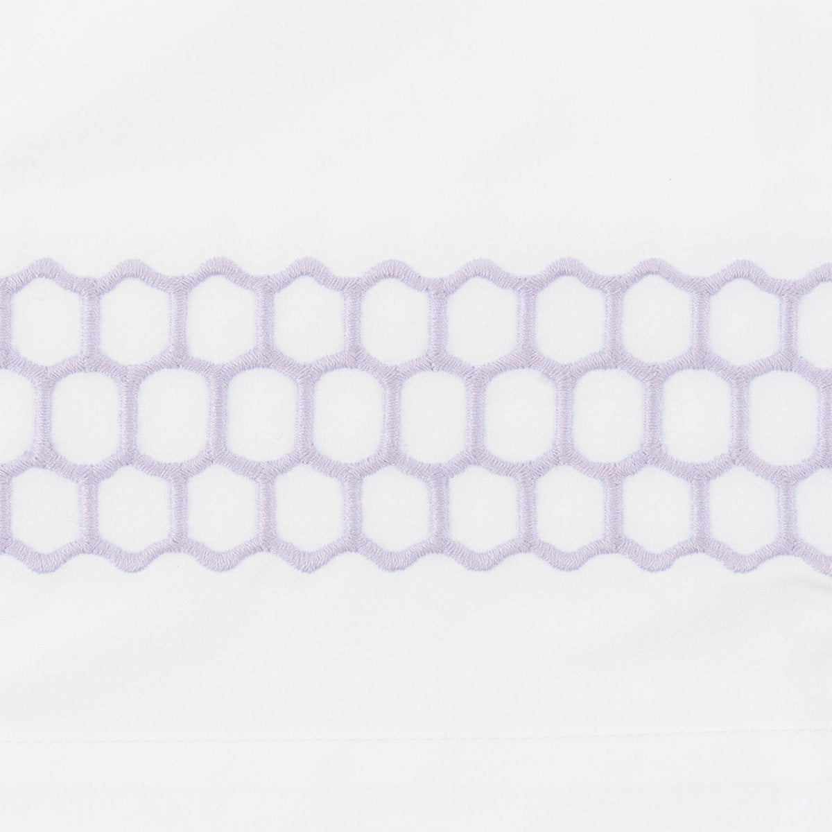 Swatch Sample of  Matouk Liana Bedding in Lavender Color