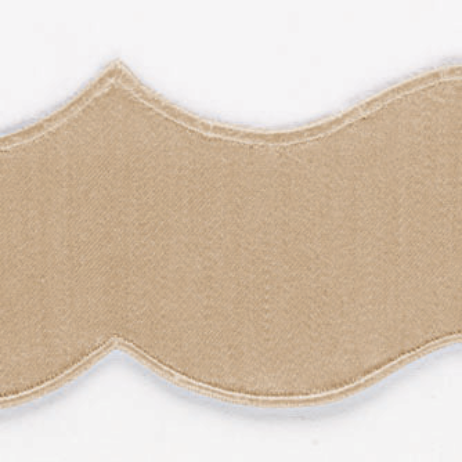 Full Bed Dressed in Matouk Lorelei Bedding in Blue Color with Champagne Swatch